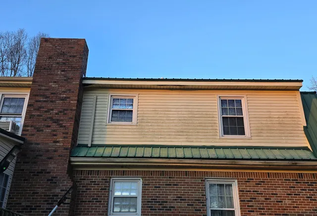 a front view of a house