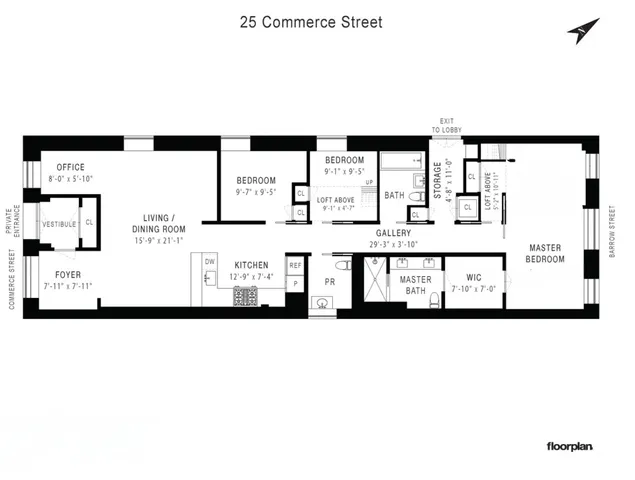 $3,950,000 | 59 Barrow Street, Unit 1 | West Village