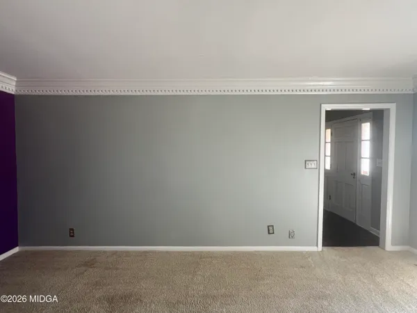 a view of an empty room
