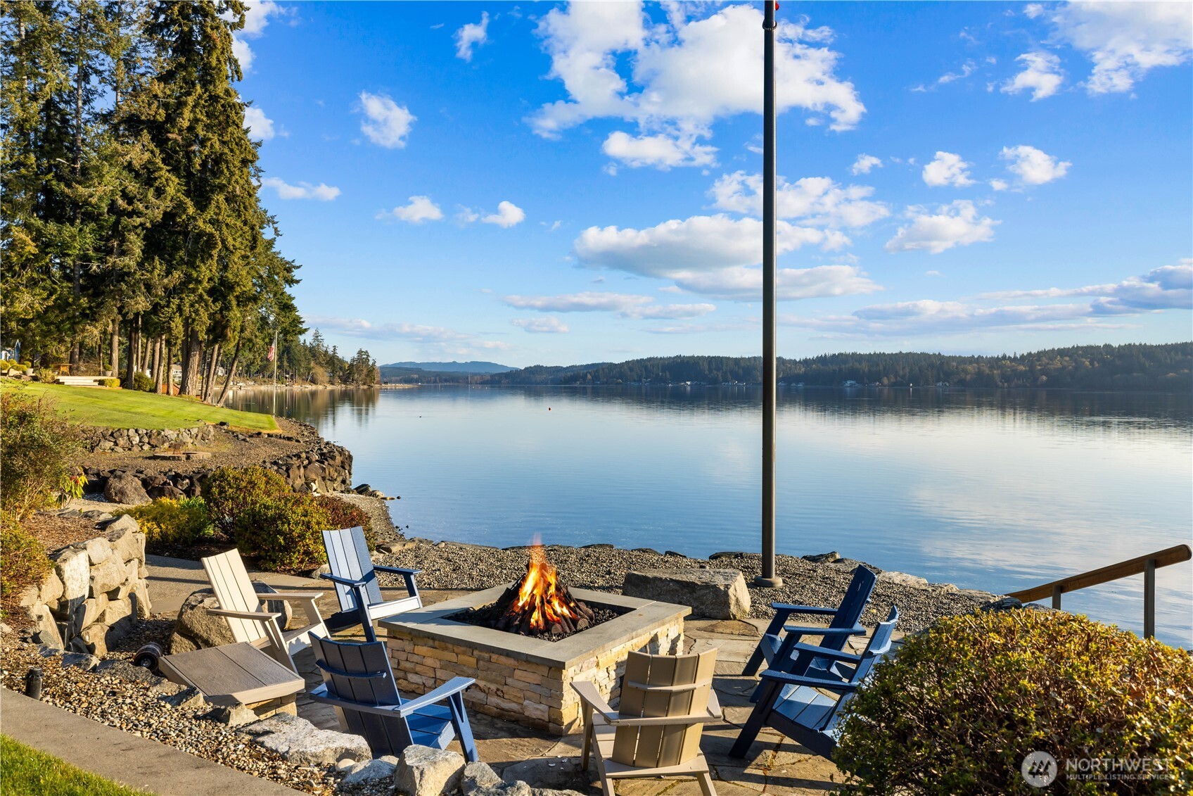 560 Cronquist Road Allyn, WA 98524 - Photo 34 of 39 a view of a terrace with chairs