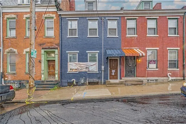 a front view of a house