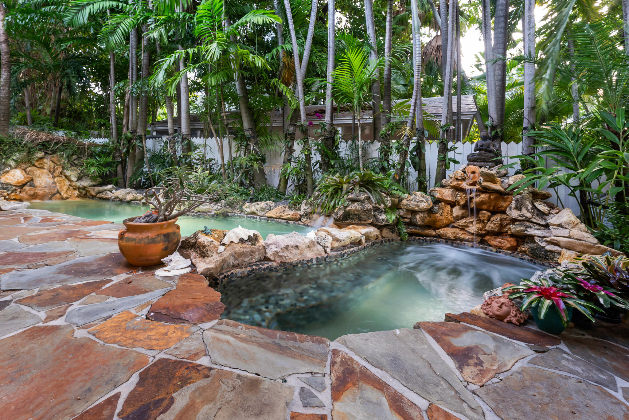 600 Elizabeth Street Key West, FL 33040 - Photo 7 of 89 Pool & Spa with Waterfalls