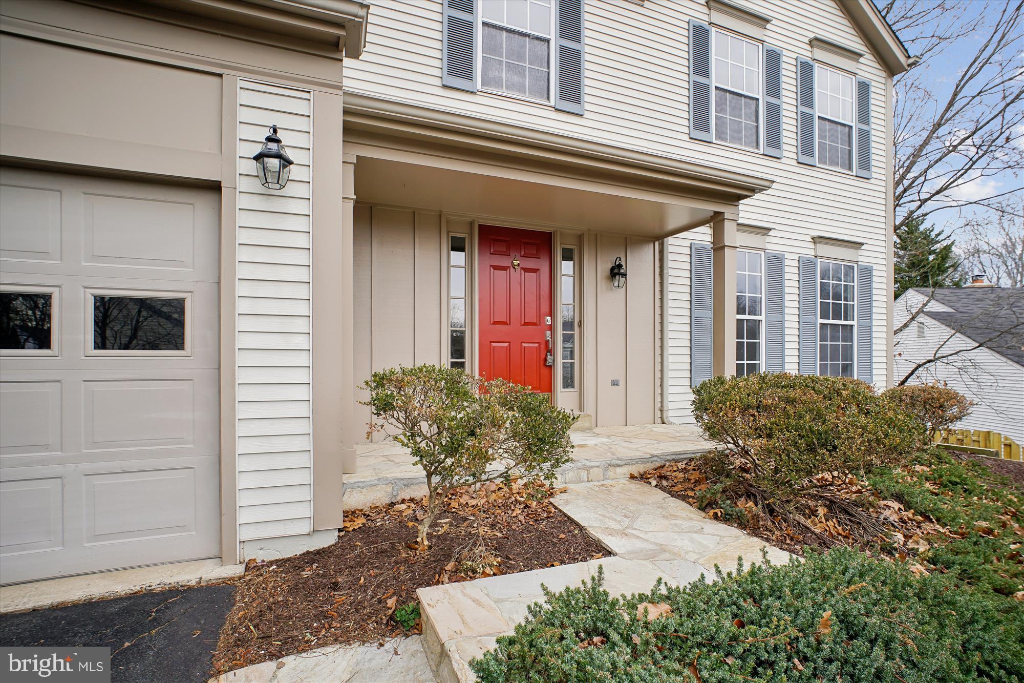 12318 Valley High Road Herndon, VA 20170 - Photo 7 of 56 Lovely Slate Walkway Leads to Covered Front Porch
