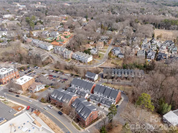 an aerial view of city