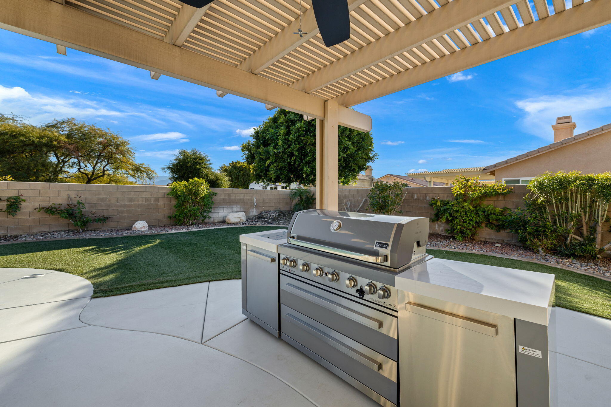 81107 Portola Circle Indio, CA 92201 - Photo 38 of 40 a view of a backyard with seating area