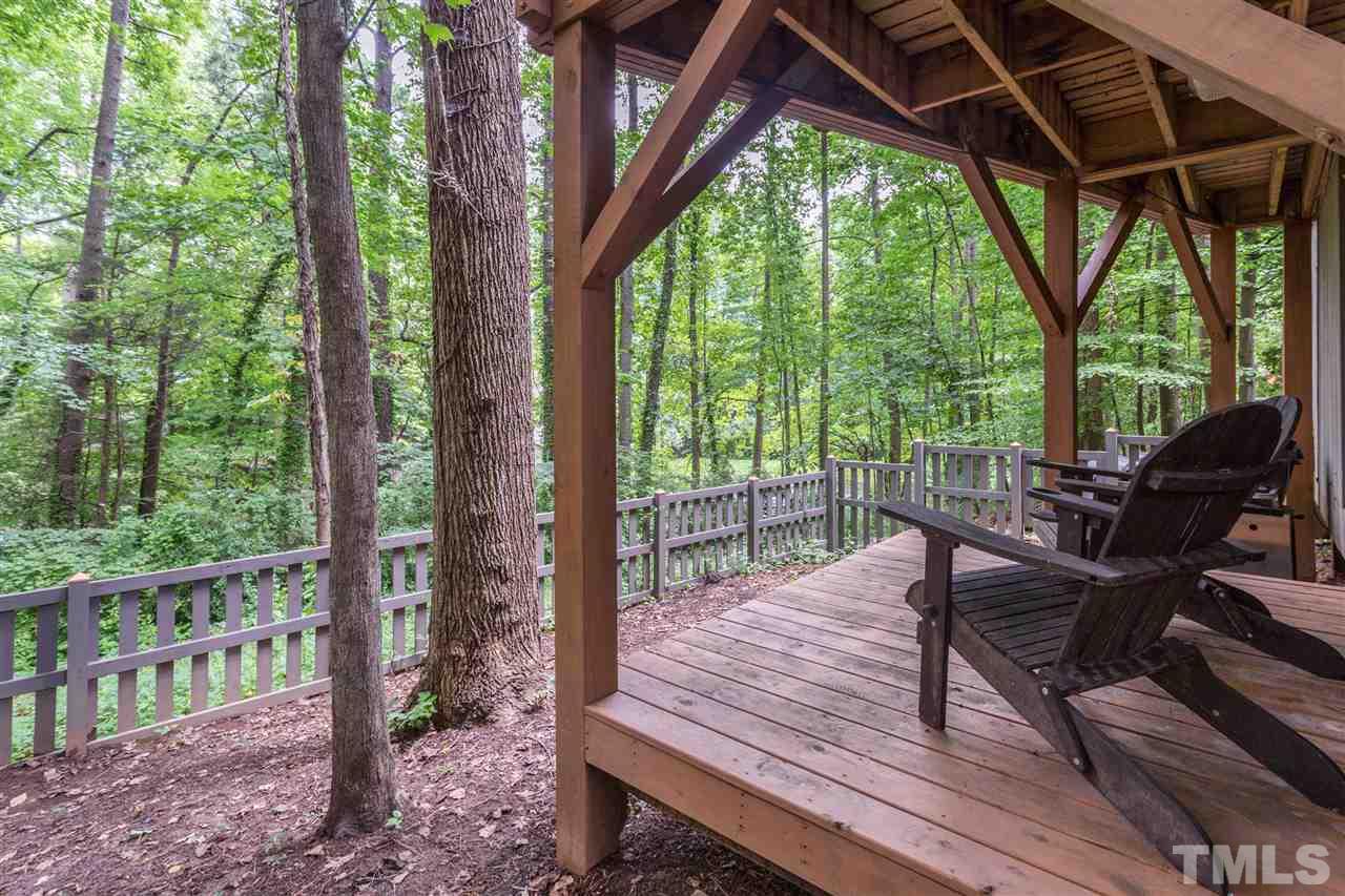 2733 Rue Sans Famille Raleigh, NC 27607 - Photo 22 of 25 a view of a patio on wooden deck