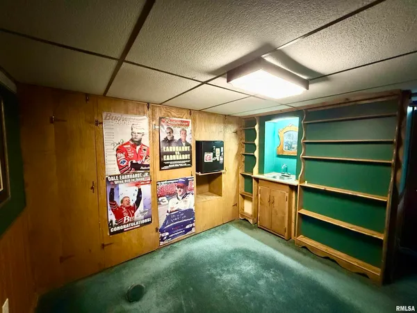 a view of a room with toys and storage