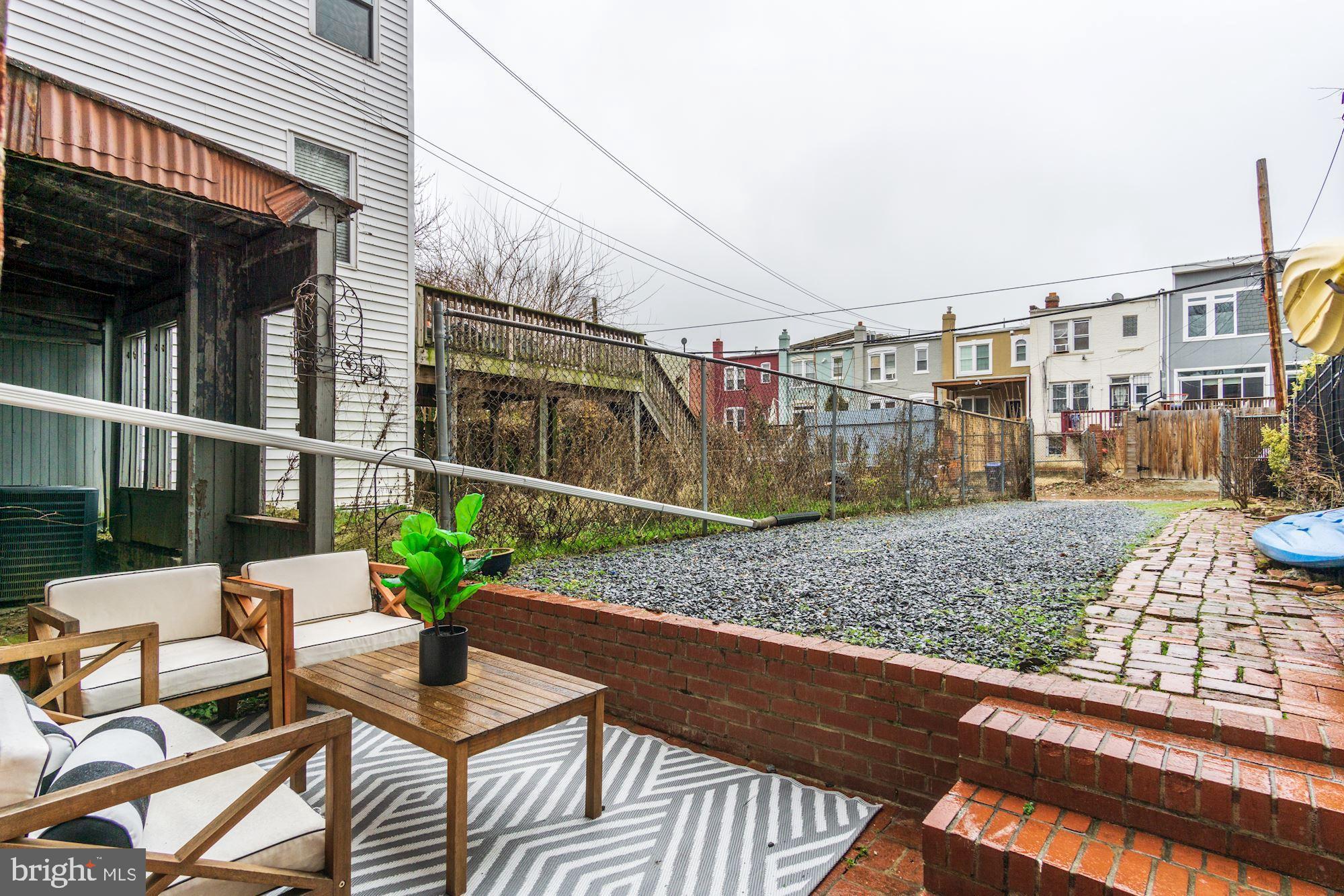 1144 5th Street Northeast Washington, DC 20002 - Photo 33 of 37 Large Backyard with Parking for 2+ Cars