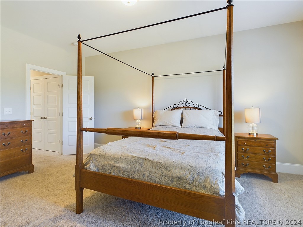 4001 Banks Stone Drive Raleigh, NC 27603 - Photo 36 of 50 a bedroom with a bed and a cabinets