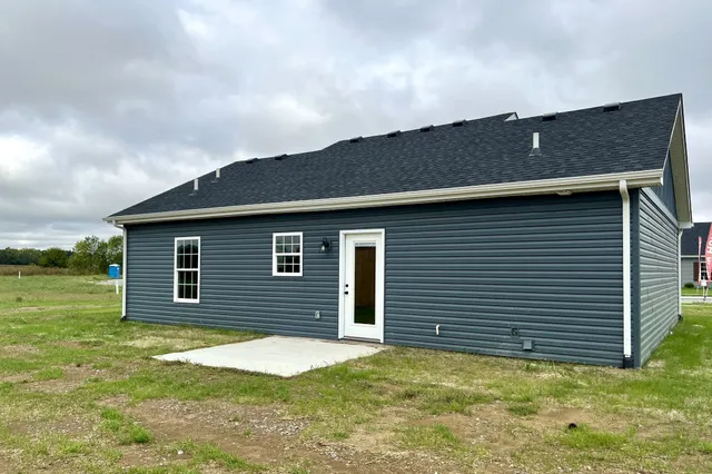 a backyard of a house