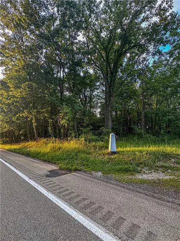 a garden view with a swimming pool