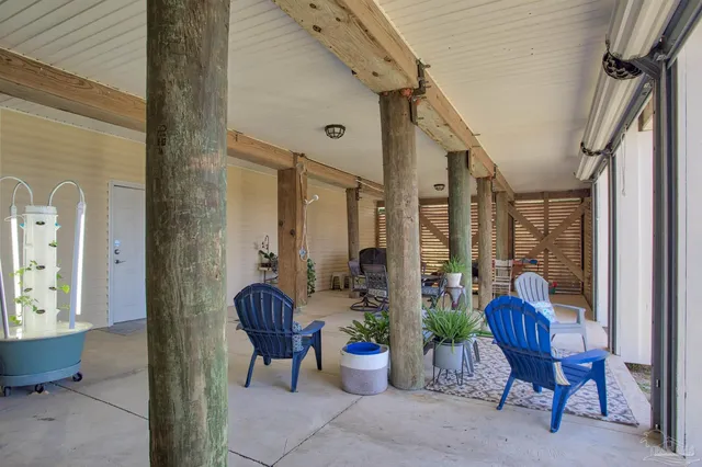 a view of living room and entryway