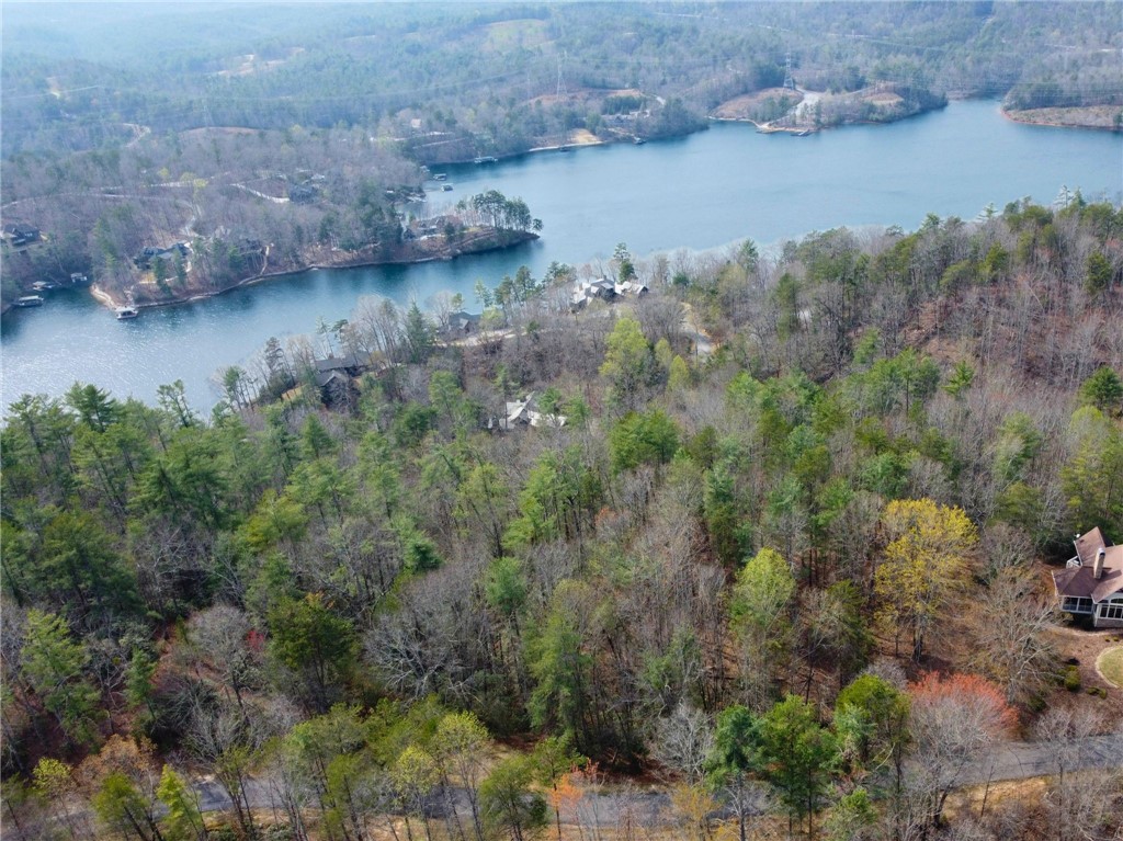 318 Ginseng Drive Sunset, SC 29685 - Photo 22 of 23 This panoramic view captures the tranquil waters and surrounding natural landscape.