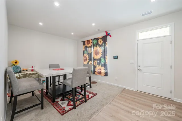 a workspace with furniture and window