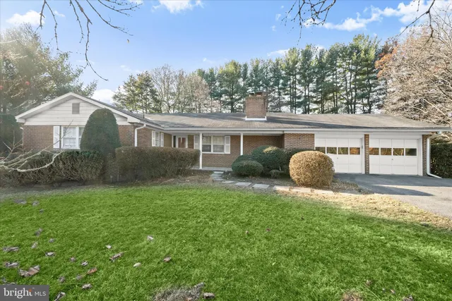 a house view with a garden space