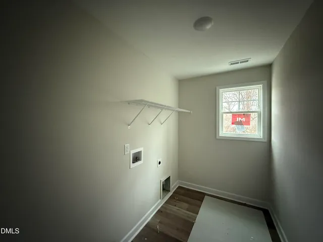 an empty room with an entryway