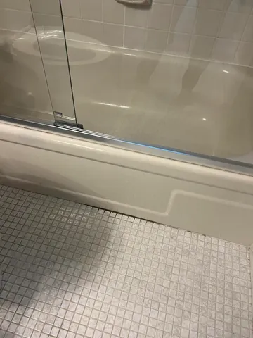 a view of lake from a balcony