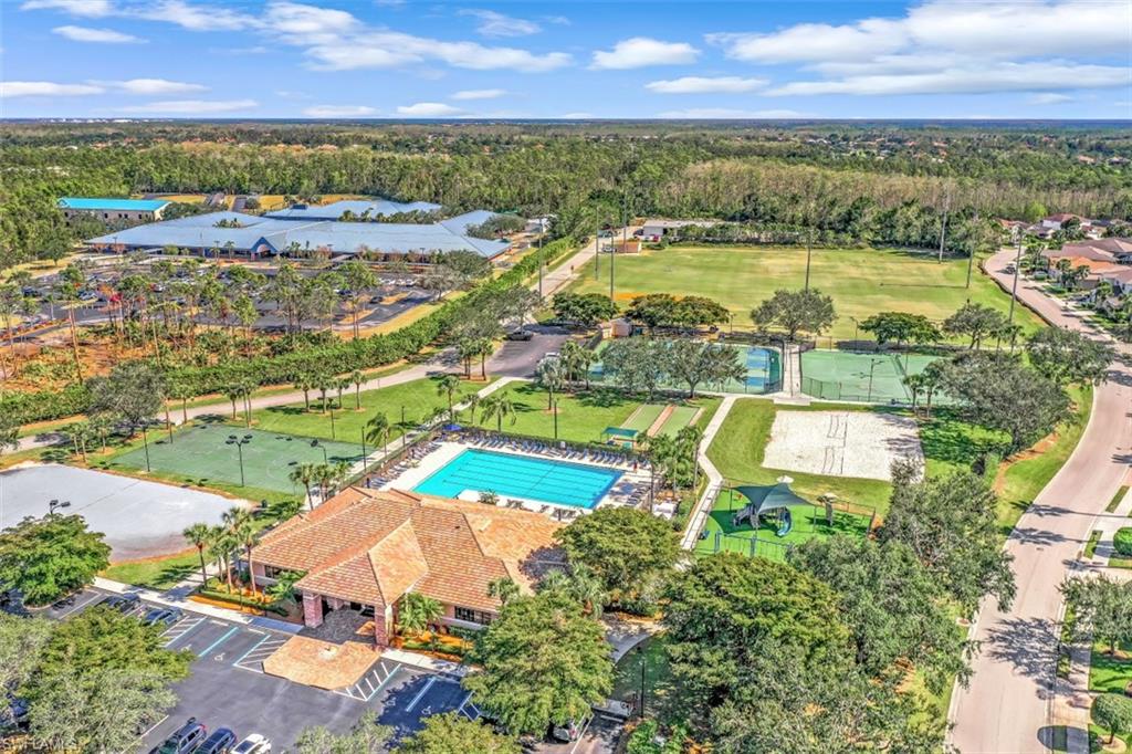 21641 Helmsdale Run Estero, FL 33928 - Photo 32 of 35 an aerial view of residential houses with outdoor space and ocean view