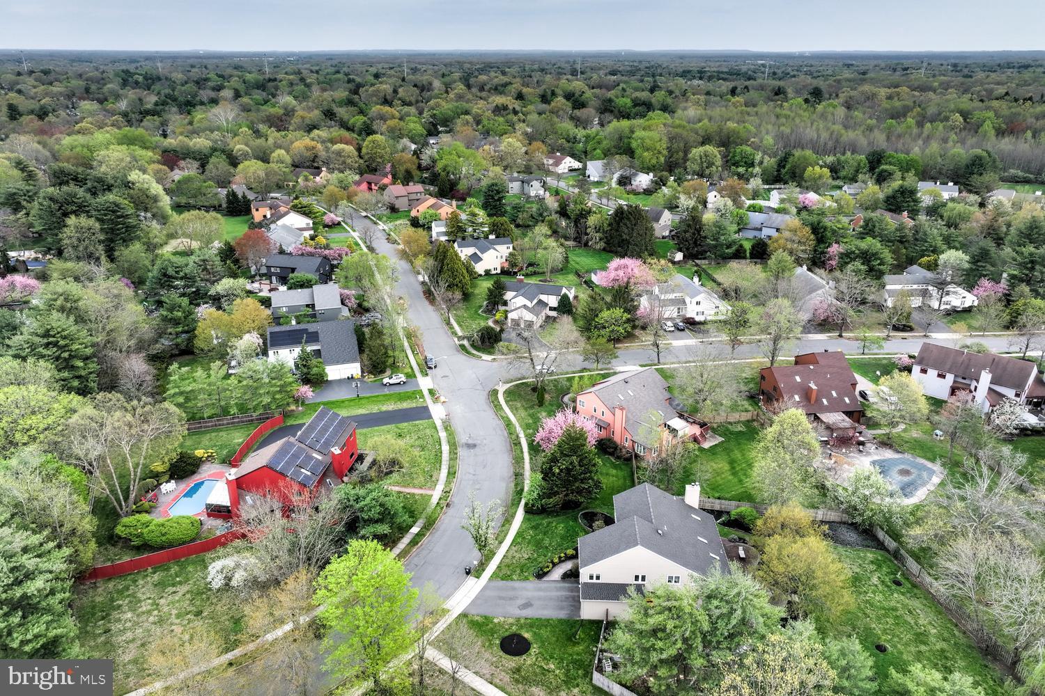 15 Hawk Drive Princeton Junction, NJ 08550 - Photo 95 of 95 an aerial view of residential houses with outdoor space and trees