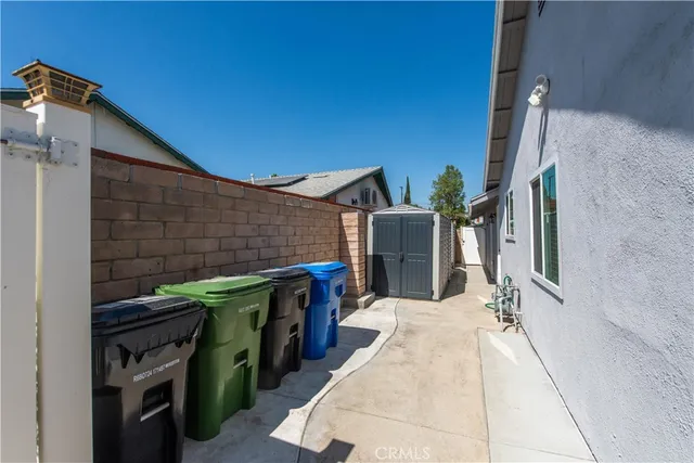 a backyard of a house