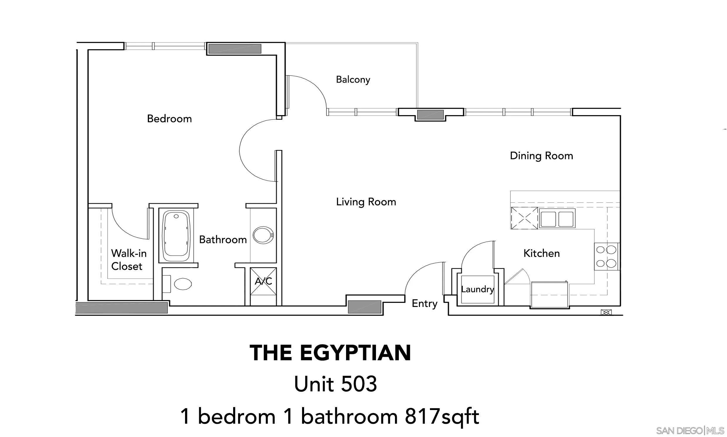 3812 Park Boulevard, Unit 503 San Diego, CA 92103 - Photo 27 of 27 a picture of a room with a white wall and sign