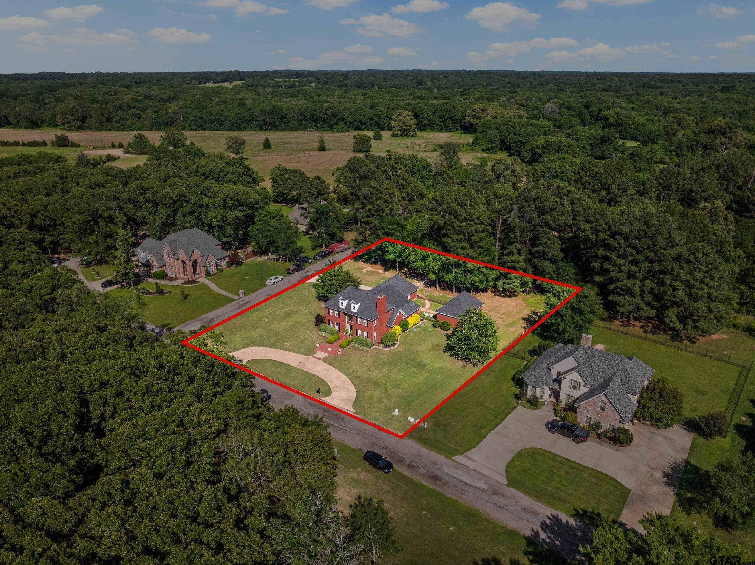134 Private Road New Boston, TX 75570 - Photo 40 of 40 an aerial view of a house with outdoor space