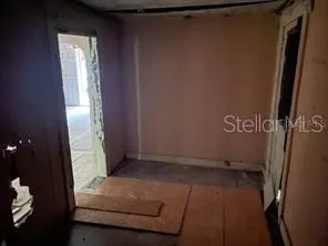 a bathroom with a window