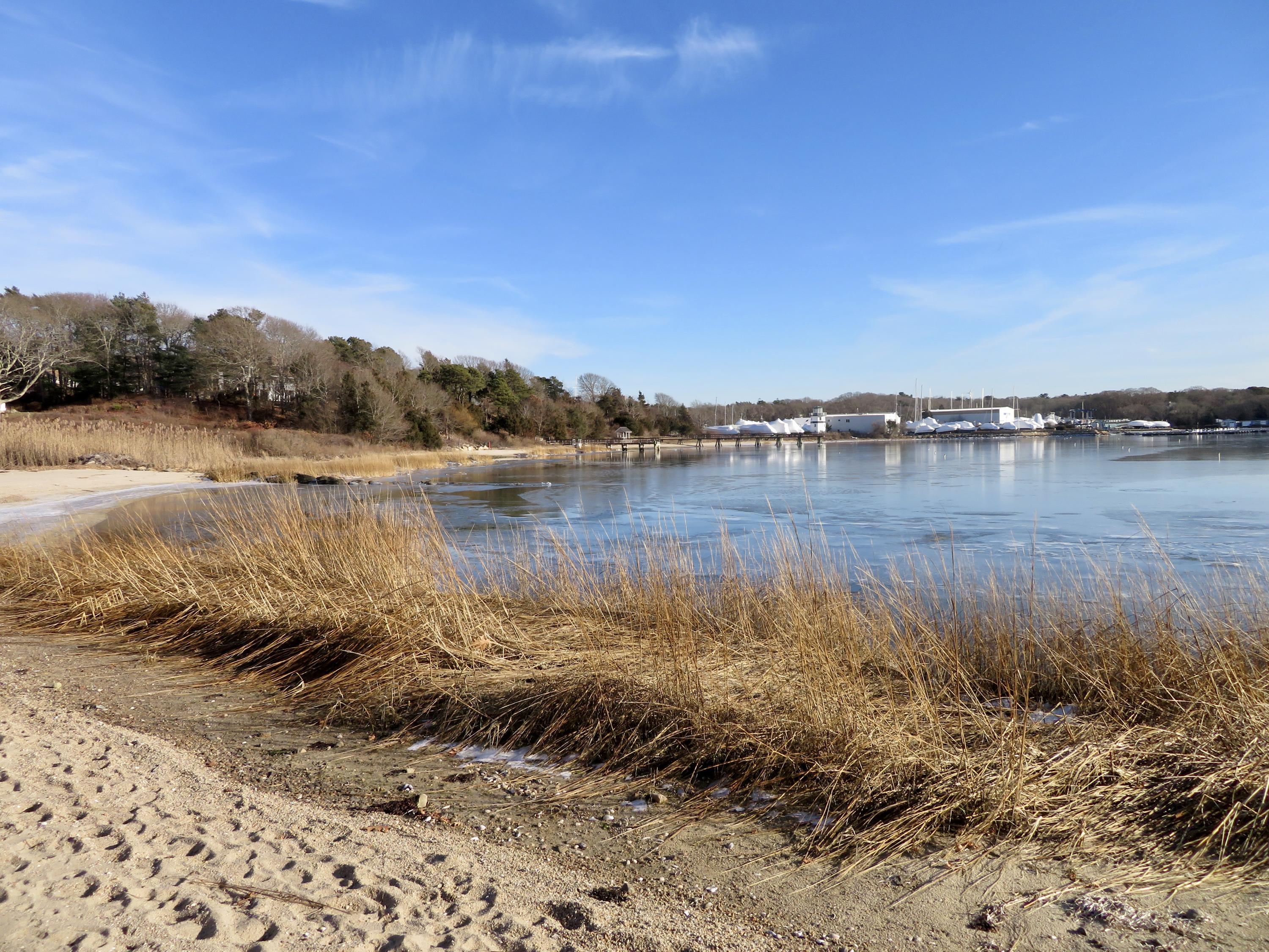 111 Elgin Road Pocasset, MA 02559 - Photo 3 of 34 a view of a lake with houses in the back