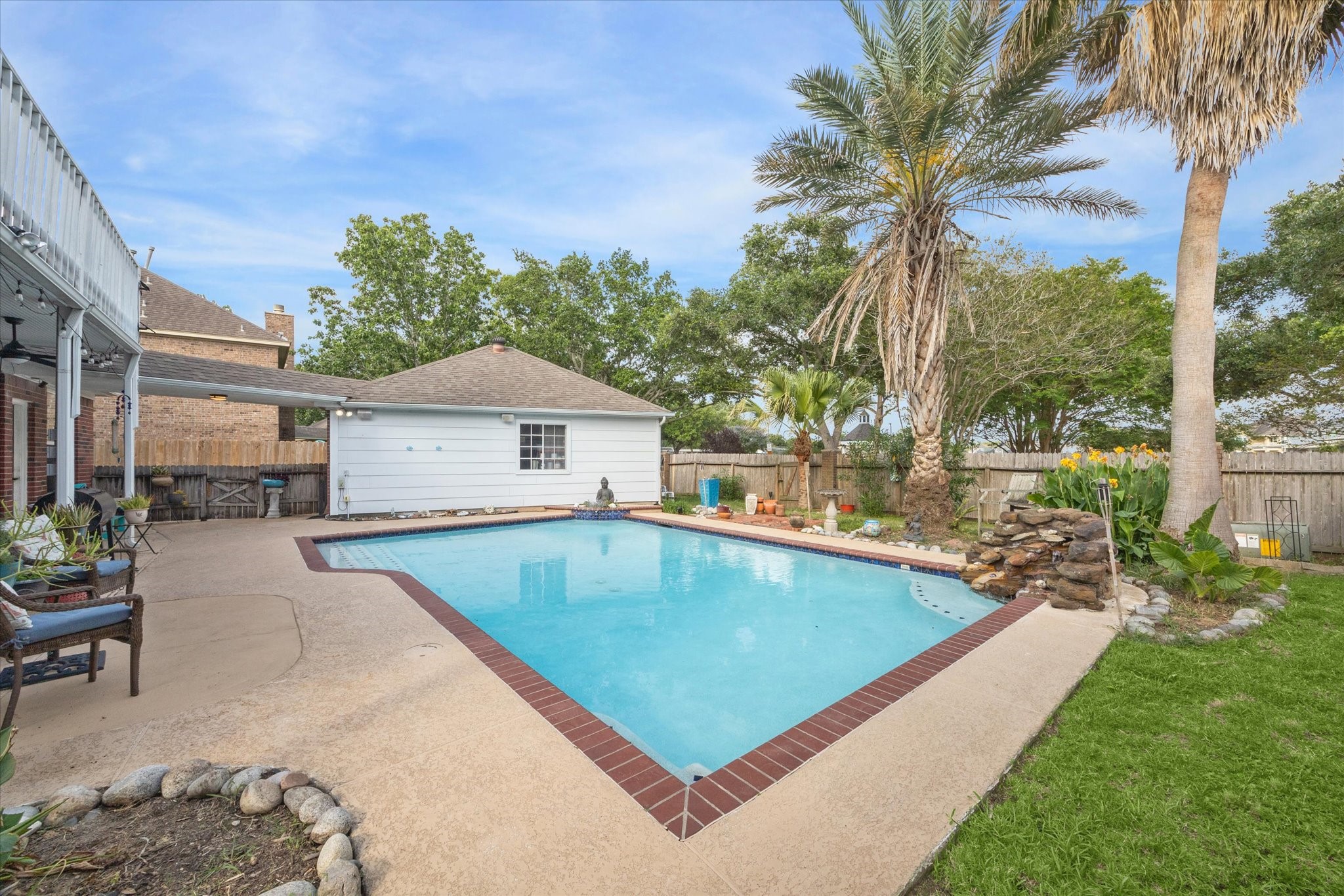 2326 Pin Hook Court Seabrook, TX 77586 - Photo 30 of 42 a view of outdoor space yard and swimming pool