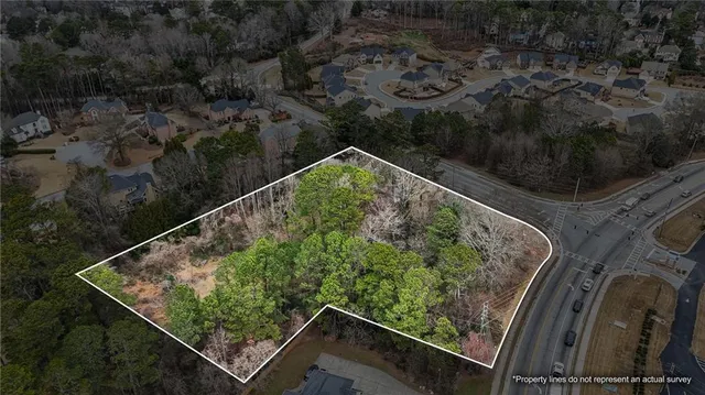 a view of a backyard with plants