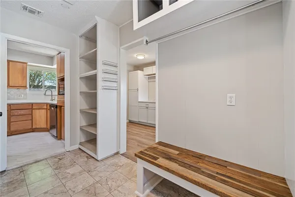 a view of an empty room