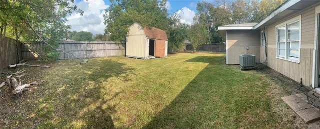 a backyard of a house