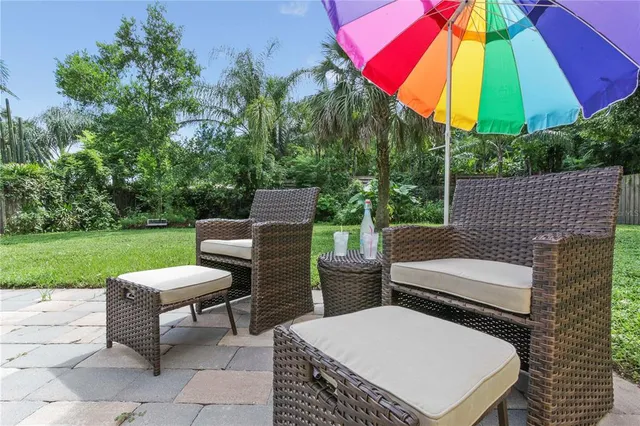 a view of a volley ball court