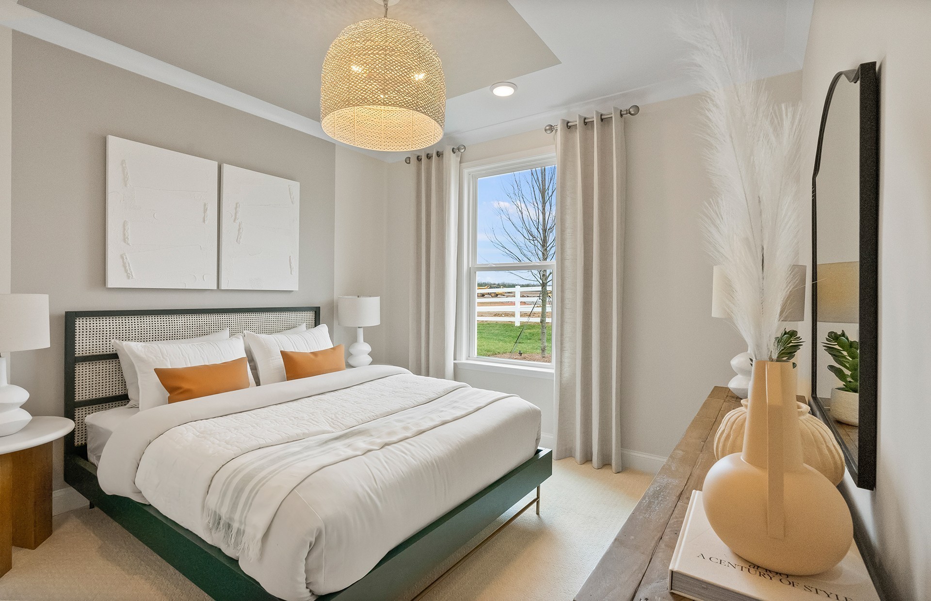 511 Scarlet Oak Road Lebanon, TN 37090 - Photo 13 of 32 a bedroom with bed and a chandelier