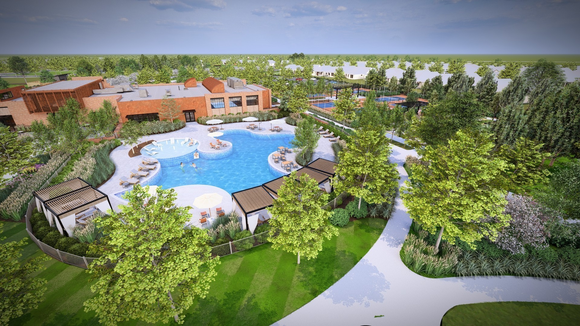 511 Scarlet Oak Road Lebanon, TN 37090 - Photo 29 of 32 an aerial view of residential houses with outdoor space and street view