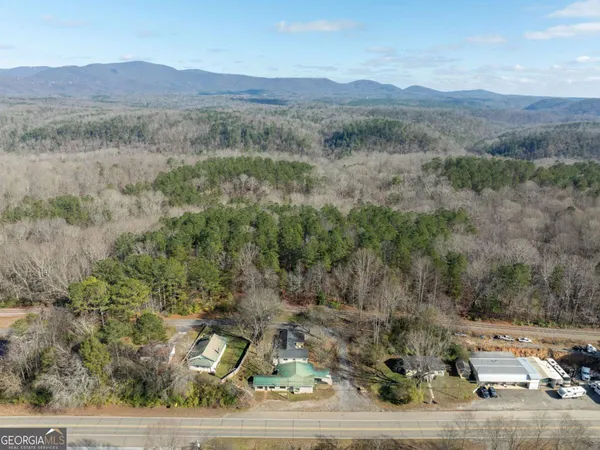 a view of a mountain in the distance
