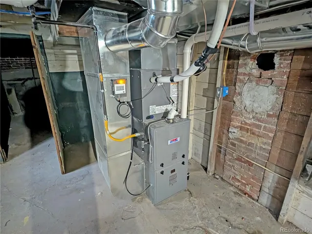 a view of storage and utility room