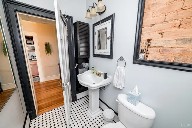 a view of a balcony with furniture