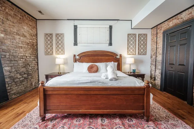 a sign on the side of a building