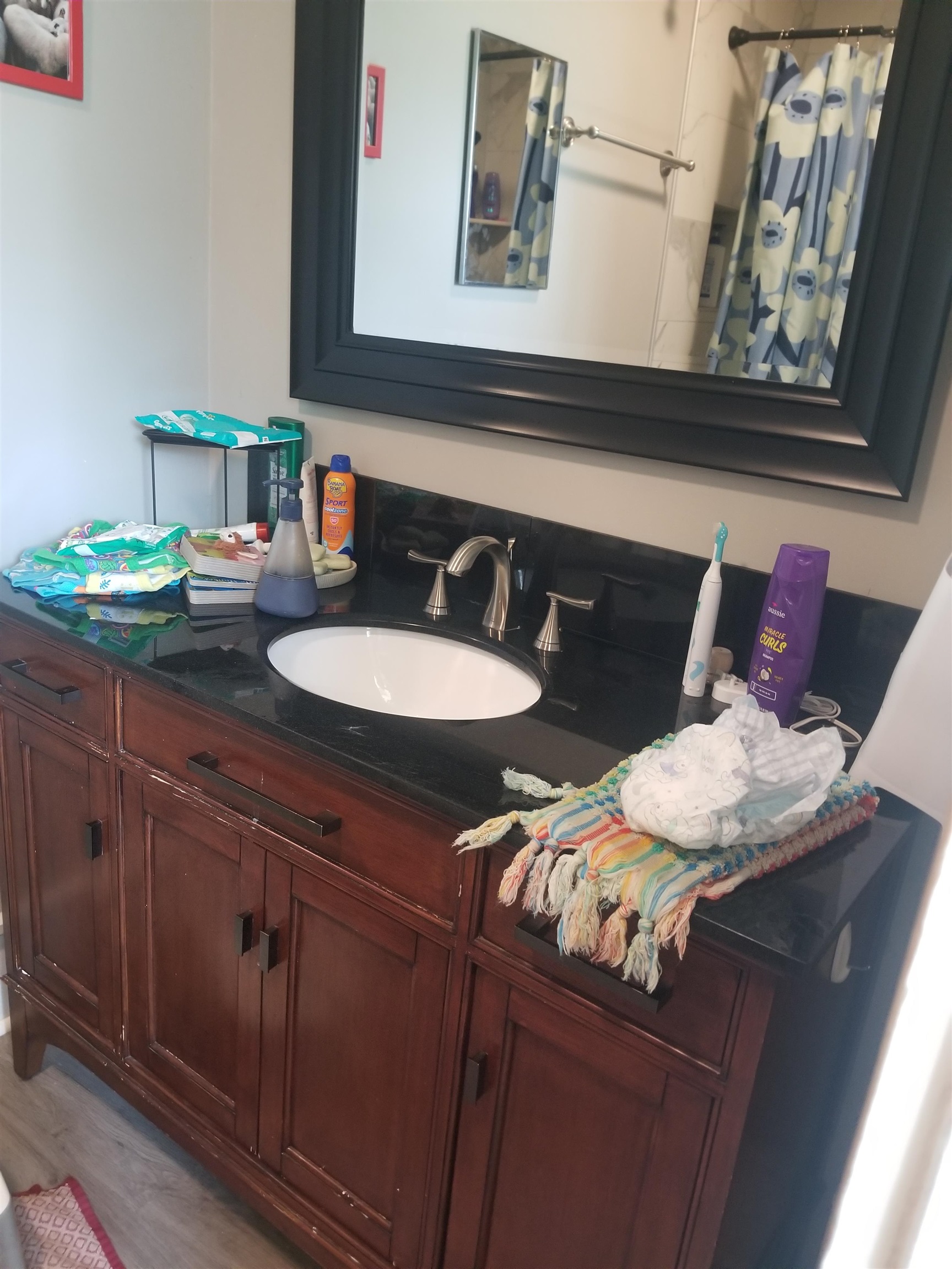 370 Friedens Church Road Mount Crawford, VA 22841 - Photo 21 of 29 a bathroom with a sink and a mirror