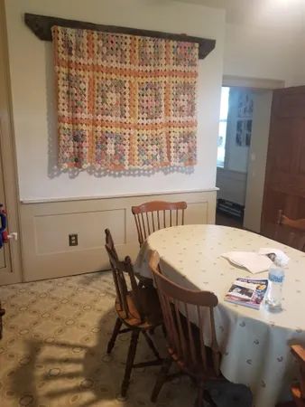 a view of a living room and a window