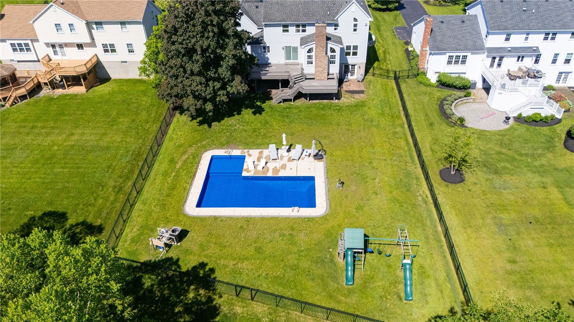 21 Wedmore Road Perinton, NY 14450 - Photo 39 of 49 New In-Ground Pool with Baja Shelf