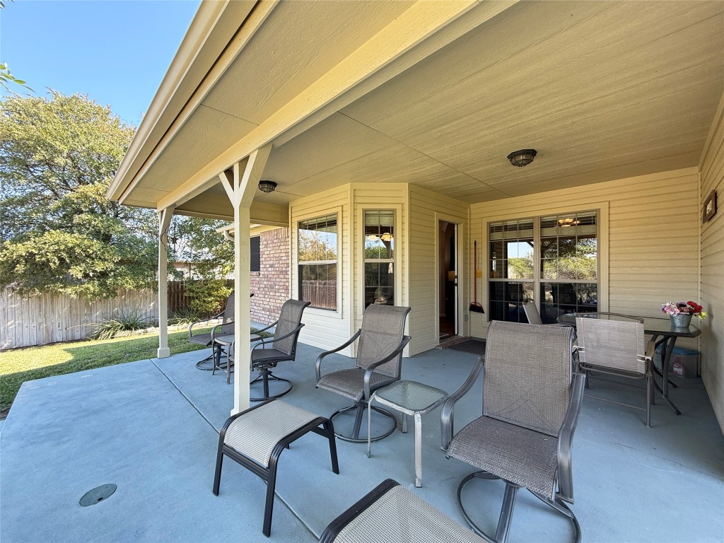 1502 Hamilton Street Burnet, TX 78611 - Photo 24 of 26 a view of living room filled with furniture and garden