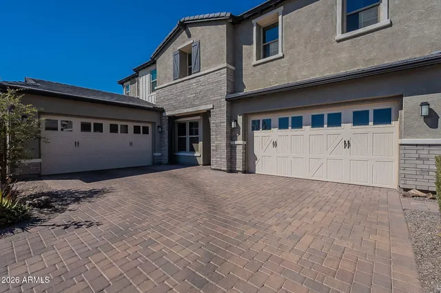 a view of a house with a large space