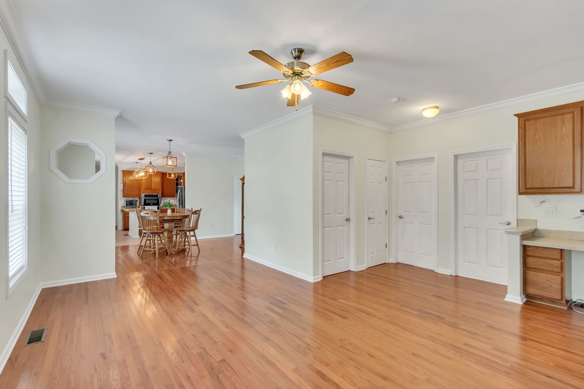 4595 Chestnut Ridge Road Columbia, TN 38401 - Photo 8 of 26 a view of a livingroom with furniture and a ceiling fan