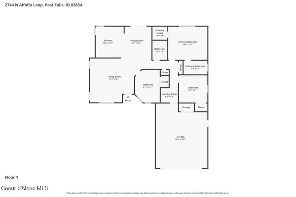$470,000 | 2744 North Alfalfa Loop, Post Falls, ID 83854