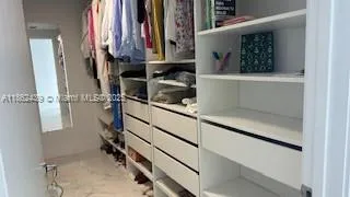 a view of walk in closet