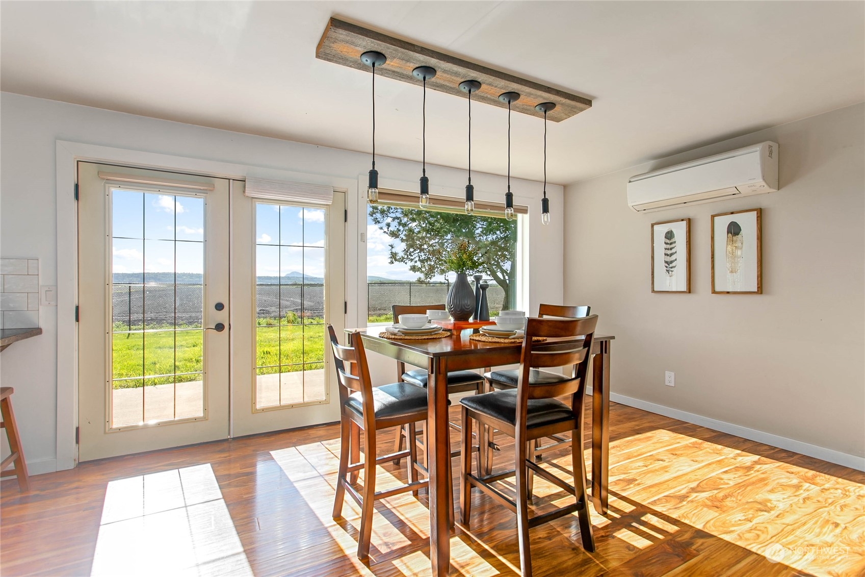 14486 Laconner Whitney Road La Conner, WA 98257 - Photo 9 of 40 a view of a dining room with furniture window and outside view