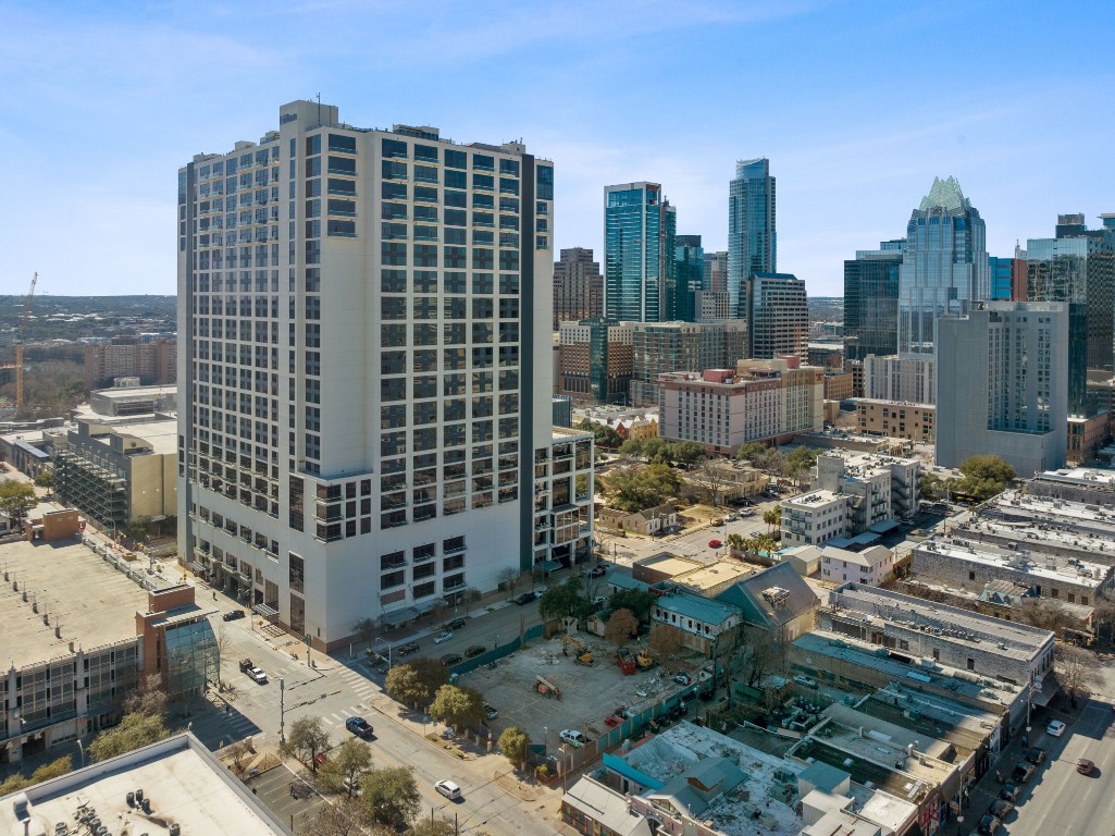 555 East 5th Street, Unit 817 Austin, TX 78701 - Photo 26 of 39 a city view with tall buildings