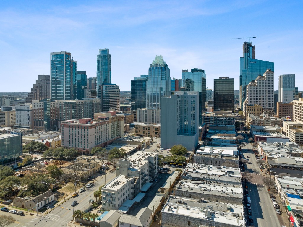 555 East 5th Street, Unit 817 Austin, TX 78701 - Photo 27 of 39 a city view with tall buildings